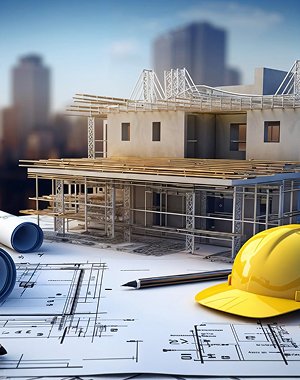 Construction site workers